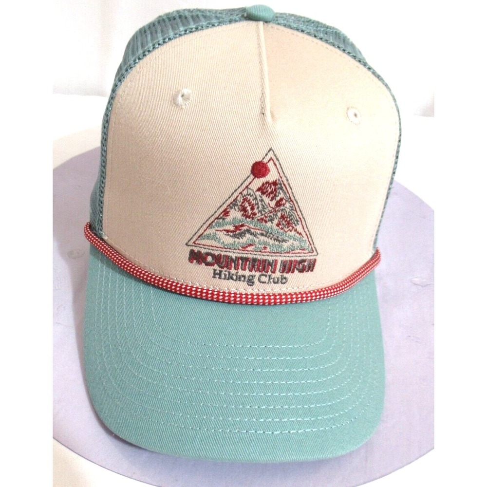 Merrell Unisex O/S Mountain High Hiking Club Green Multi Color Snap Back Hat
